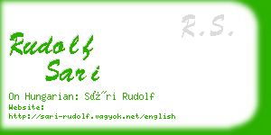 rudolf sari business card